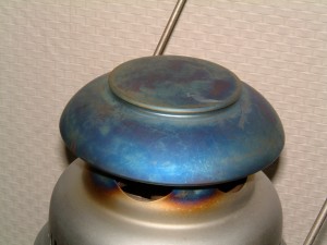 blaue Haube